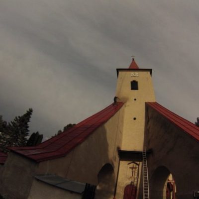 Náter strechy na kostole - ProRoof 