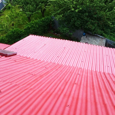 Čistenie a nástrek trapézovej eternitovej strechy, Poprad Veľká - ProRoof