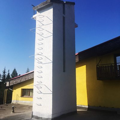 ProRoof-Renovácia komína a demontáž betónovej obruče, Štrbské Pleso